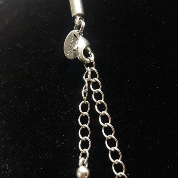 Vintage Lia Sophia Simulated Abalone Shell Pendant Corded Necklace Approx. 22" L - Picture 4 of 7